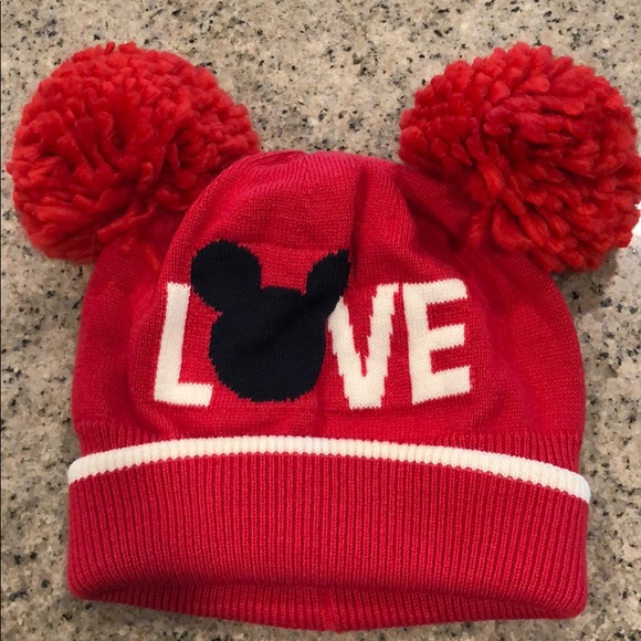 GAP Disney Mickey Mouse Hat Cap Denim Baby Infant Toddler Gift Present Accessory